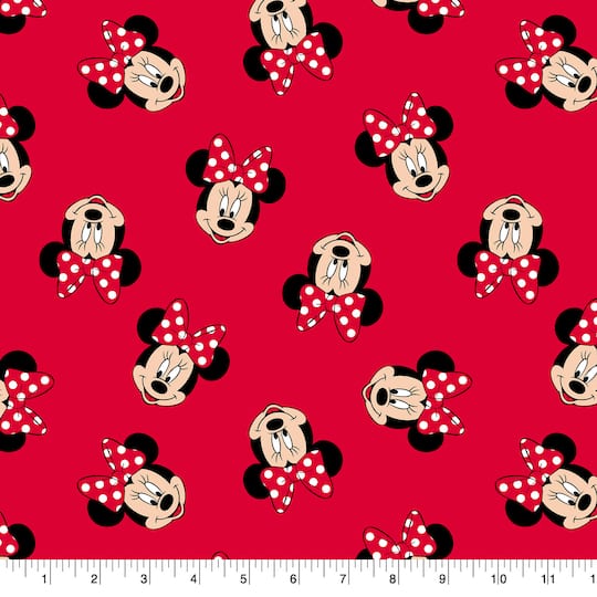 Disney® Minnie Mouse Head Toss Cotton Fabric